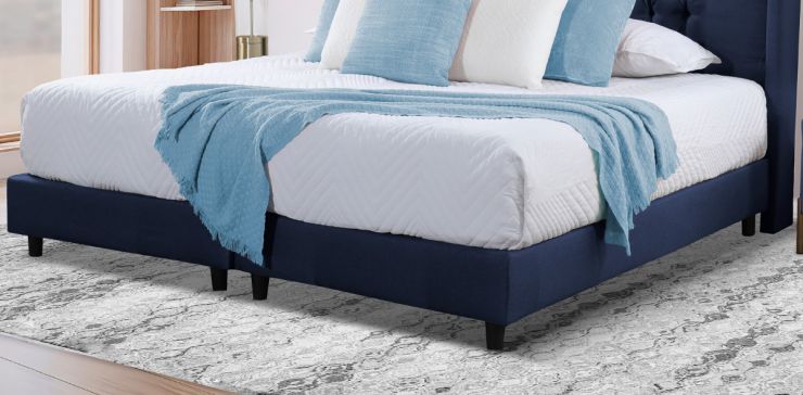 Base de Cama King Size Valeria Azul