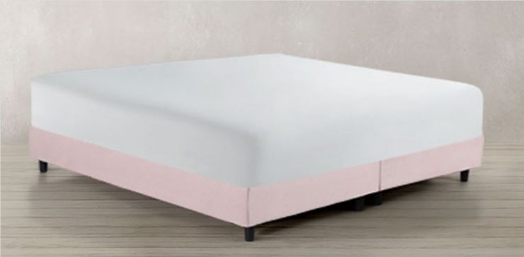 Base de Cama King Size Valeria Rosa
