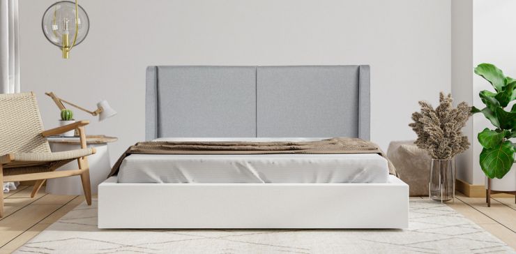 Cabecera Queen Size Milan Gris