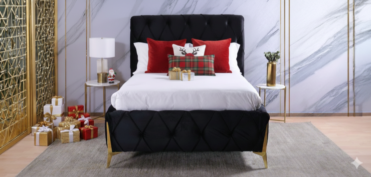 Cama Matrimonial Salvatore Negro