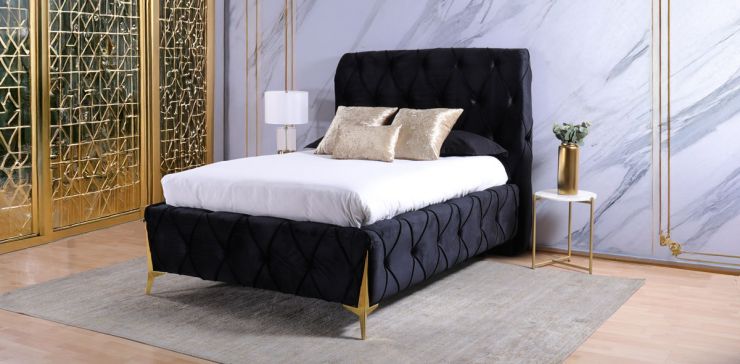 Cama Matrimonial Salvatore Negro