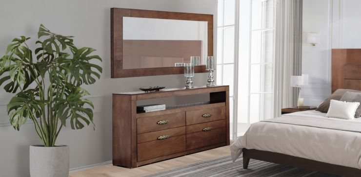 Cómoda con Espejo Emily Café