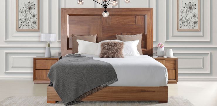 Recámara King Size Libia Café 3 piezas