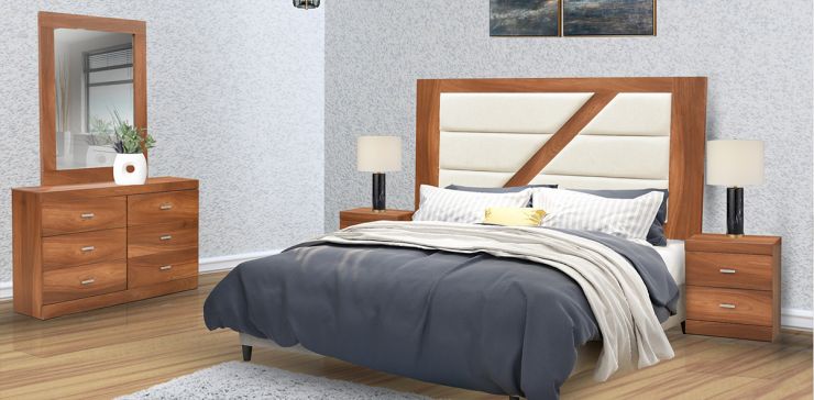 Recámara 5 Piezas King Size Osiris Parota 
