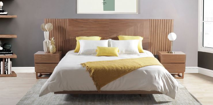 Recámara King Size Zeus Café 5 Piezas