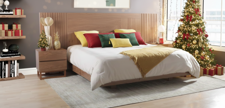 Recámara King Size Zeus Café 5 Piezas