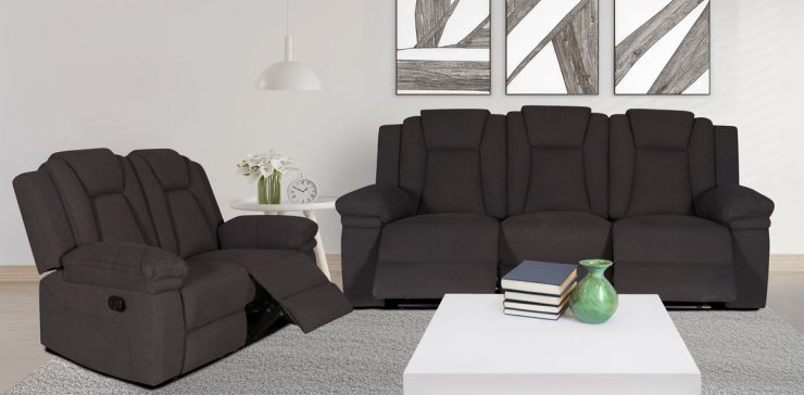 Sala Reclinable Montreal Gris Obscuro
