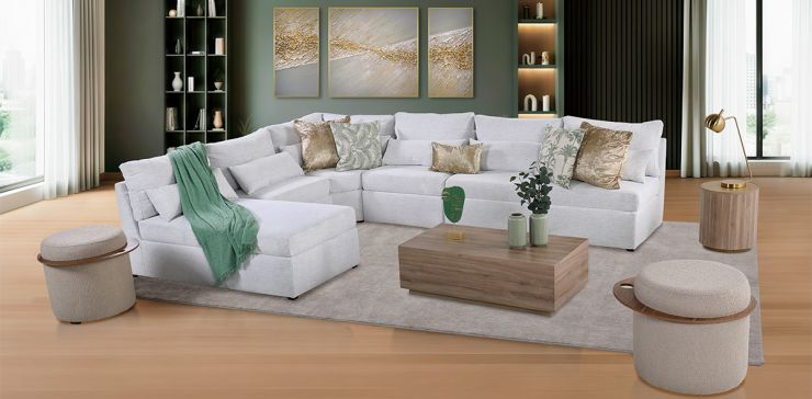 Sala Modular Alize Blanco 5 Piezas