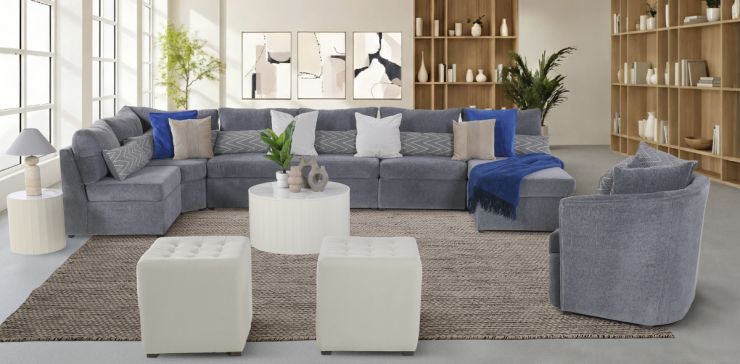 Sala Modular 6 Piezas Alize Gris