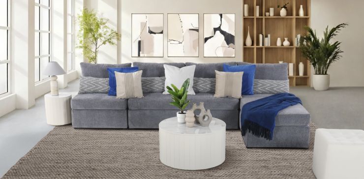 Sala Modular Alize Gris 3 Piezas