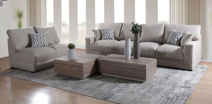 Sala Amira New Beige 3 Piezas