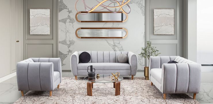 Sala Castell Gris 3 Piezas