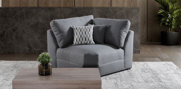 Esquinero Amira New Gris