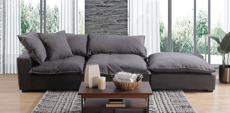 Sala Modular Larissa Gris 3 Piezas
