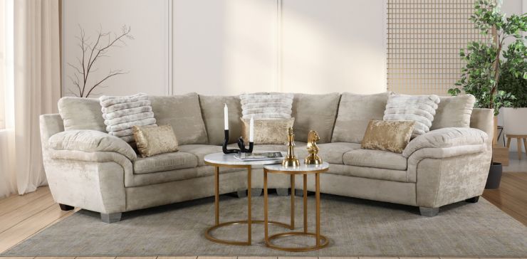 Sala Modular Tennessee Microfibra Beige