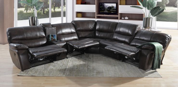 Sala Modular Reclinable Eléctricos Bolga Café