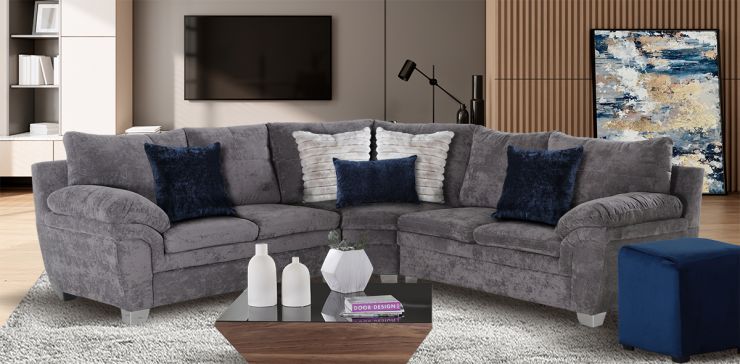 Sala Modular Tennessee Microfibra Gris