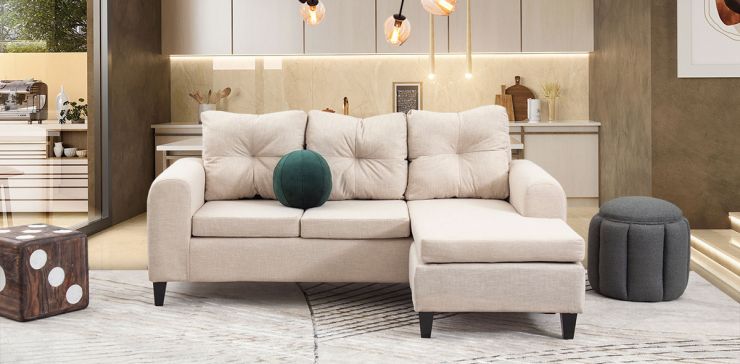 Sala en L Capital Beige