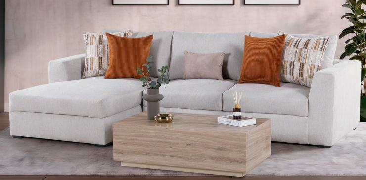 Sala en L Izquierda Odense Beige