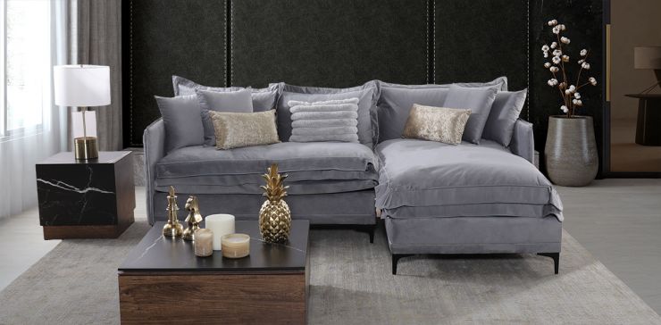 Sala Modular Derecha Collins Gris