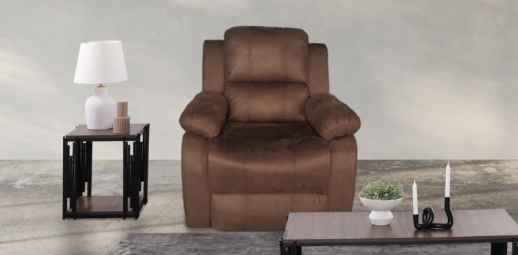 Sillón con Reclinable Porto Café