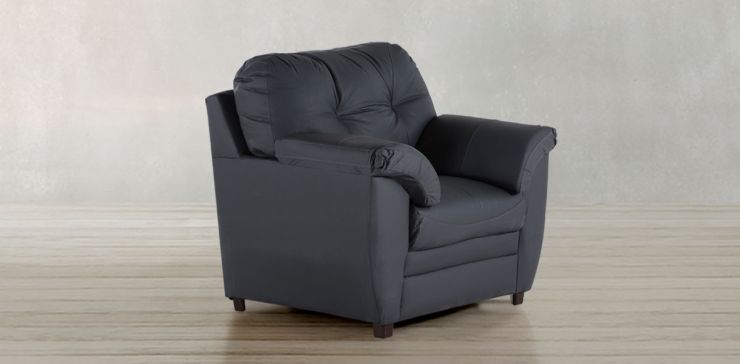 Sillón de Piel Derby Confort Gris