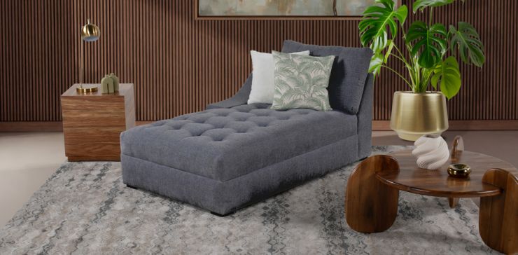 Sillón Largo Brazo Izquierdo Zonet Gris Oxford