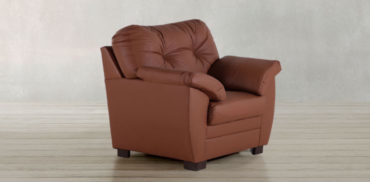 Sillón de Piel Derby Confort Tz Naranja