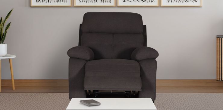 Sillón Reclinable con Mecedora Toronto Gris Obscuro