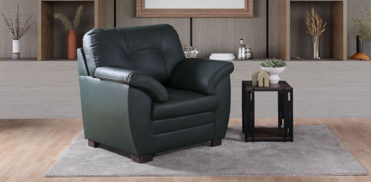 Sillón de Piel Derby Confort Tz Verde