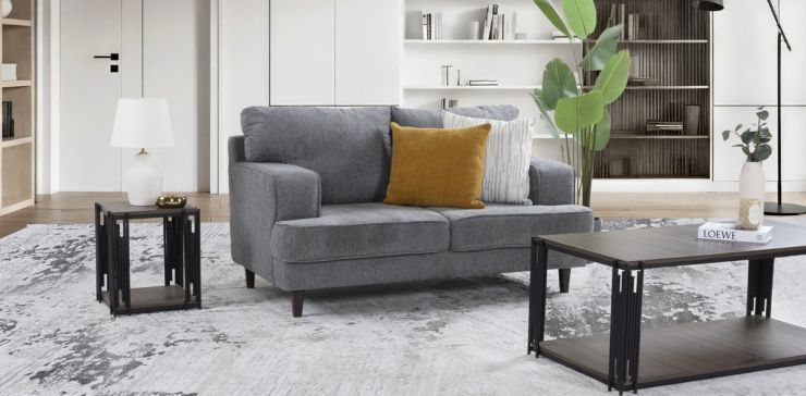 Sofá 2 Plazas Atlantica Gris