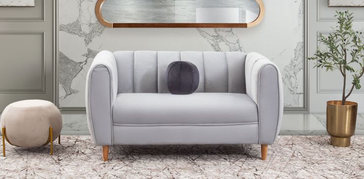 Sofá 2 Plazas Castell Gris