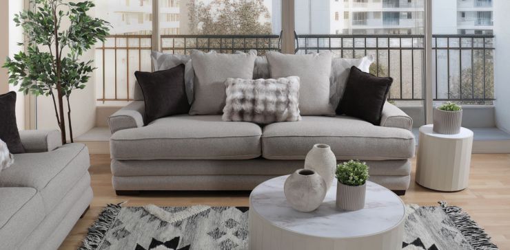 Sofá 3 Plazas Sanders Beige
