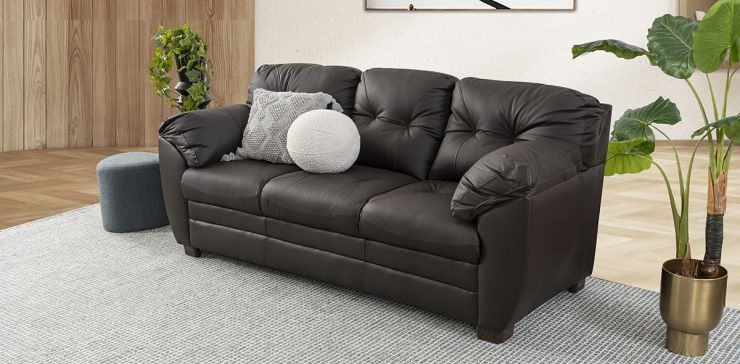 Sofá de Piel Derby Tz Café