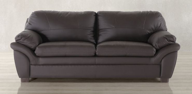Sofá 3 plazas de Piel Cordoba Café