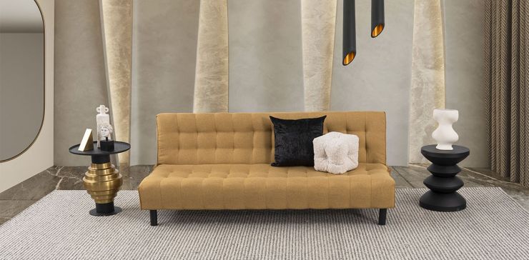 Sofá Cama Santy Amarillo