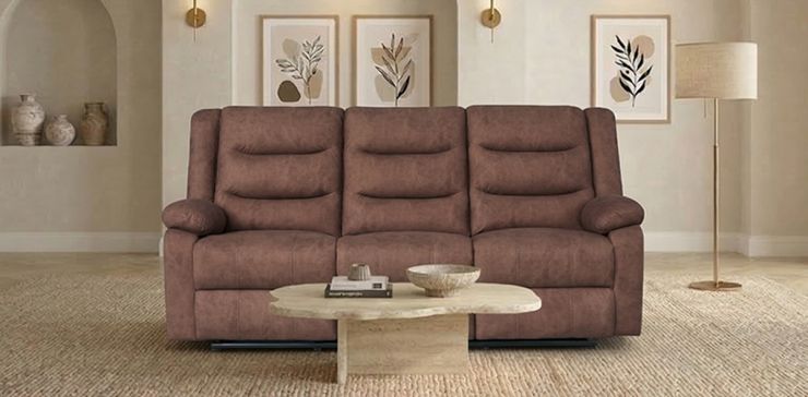 Sofá con Reclinables Nori Café