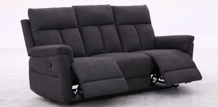 Sofá con Reclinables Gwen Gris