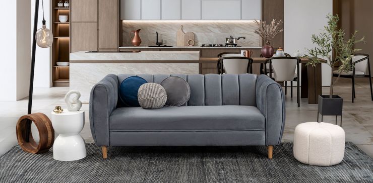 Sofá Castell Gris Oscuro