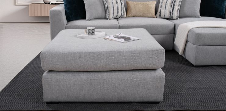 Ottoman Salinger Gris Claro