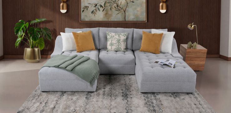 Sala Modular Zonet Gris 3 Piezas