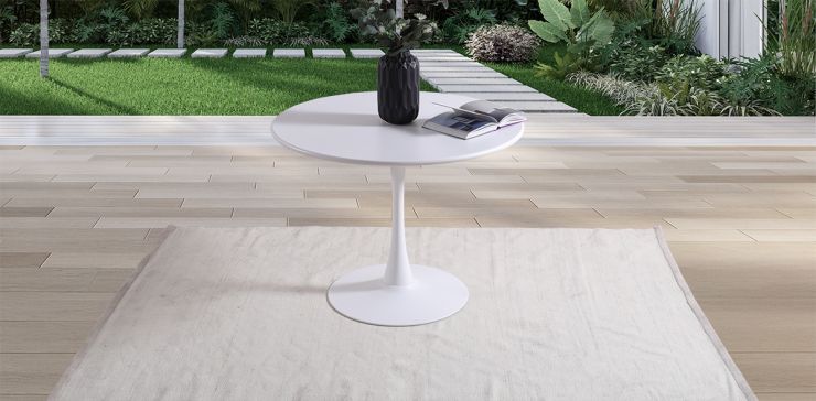 Mesa de Jardín Redonda Vittoria Blanco