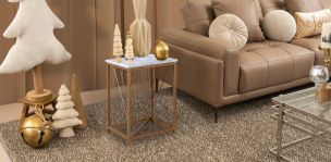 Mesa Lateral Cuadrada Italo Blanco