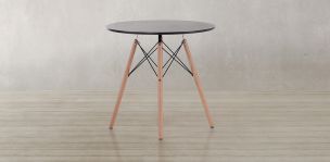 Mesa Comedor Redonda 80 cm Oslo Negro