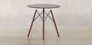 Mesa Comedor Redondo 80 cm Oslo Nogal