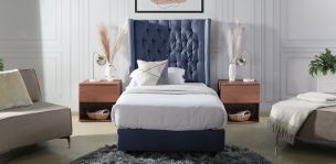 Recámara Individual Valeria Azul con Burós Vermont