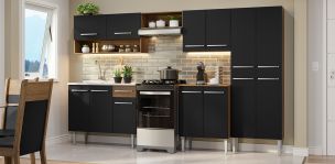 Cocina 293 Cm Emilly Negro