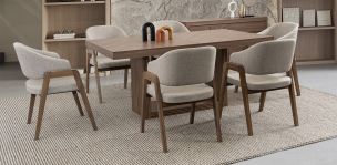 Comedor Donna Café 7 Piezas