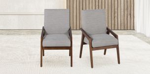 Juego de 2 Sillones Kansas Beige