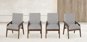Juego de 4 Sillones Kansas Beige